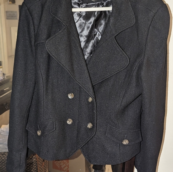 Women's double-breasted wool coat size large. Good looking jacket - Picture 6 of 12